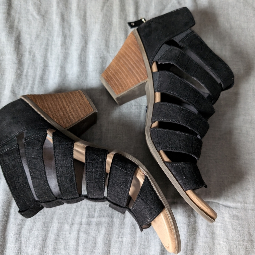 Dr Schools women's heeled sandals/ booties sz 10 - Picture 2 of 6